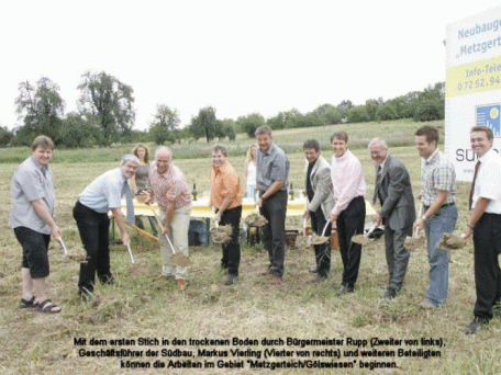 Erschließungsmaßnahmen im Neubaugebiet "Metzgerteich/Gölswiesen" in Gondelsheim