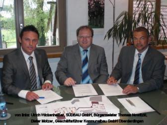 SÜDBAU GmbH baut für die Kommunalbau GmbH der Gemeinde Oberderdingen 8 Mietwohnungen